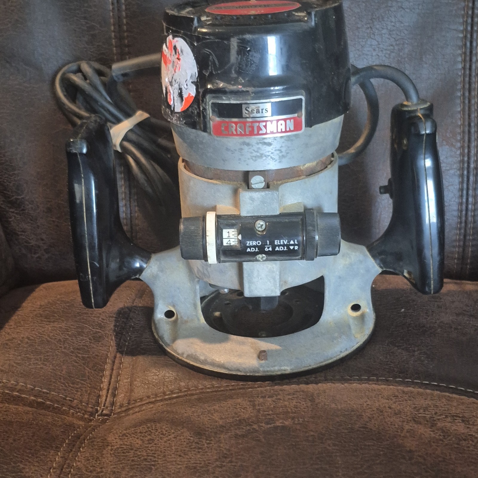 Craftsman Router Corded Electric 110V Black Woodworking Power Tool Used gallery
