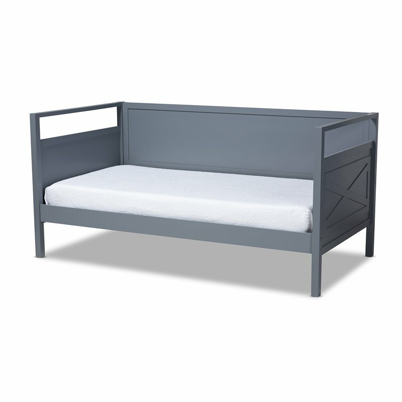 Baxton Studio Cintia Grey Wood Twin Size Daybed gallery