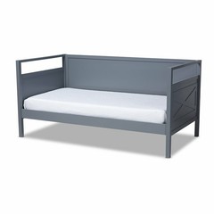 Baxton Studio Cintia Grey Wood Twin Size Daybed