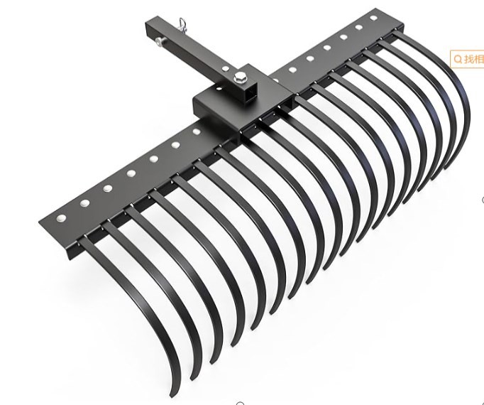 60“ Landscape Rock Rake ATV/UTV Duty Rock Rake With 20 Tines and Seeding Prep gallery