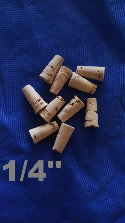 CORK stopper plug round tapered style crafts fishing lab wine all natural *1/4* gallery