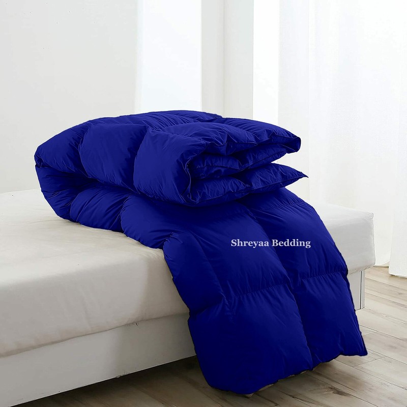 Lovely Down Alternative Comforter & Bedding Sets Royal Blue Solid Choose Item gallery