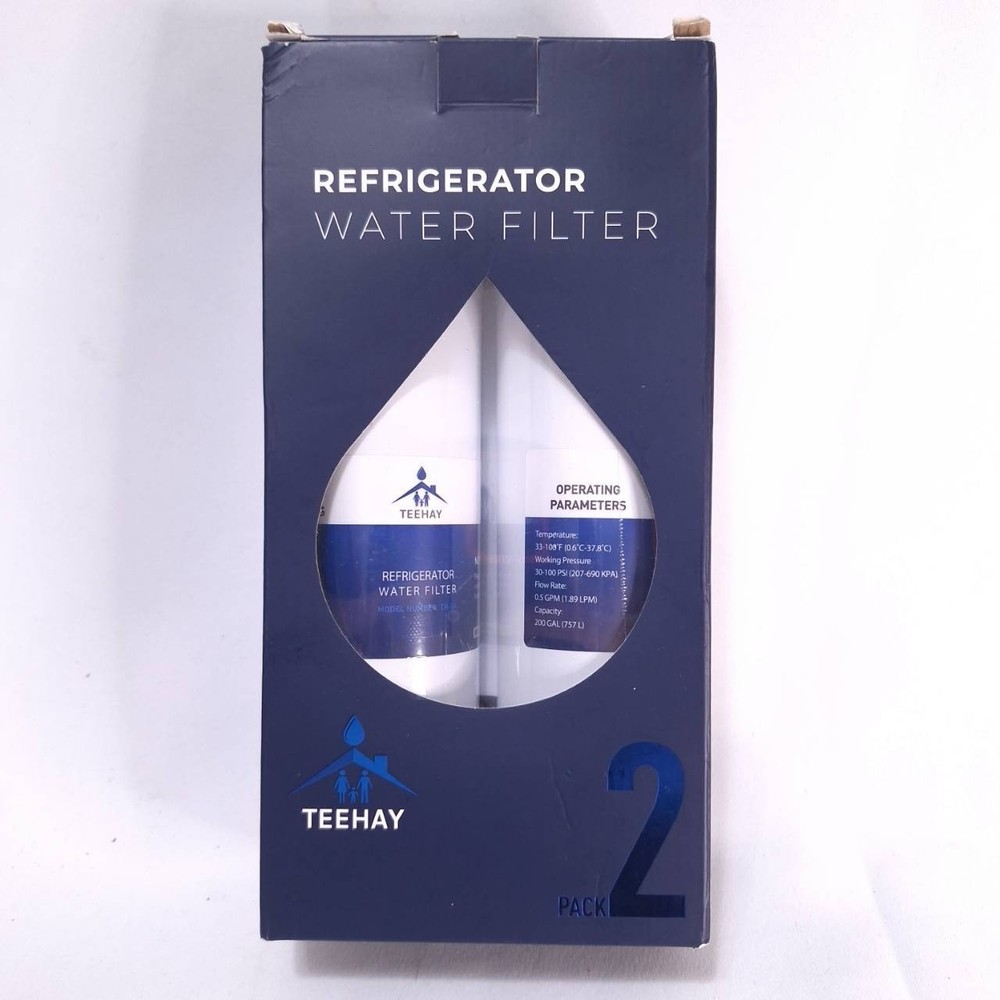 TEEHAY Refrigerator Water Filter 2 Pack TH-04 Replacement WF3CB Frigidaire