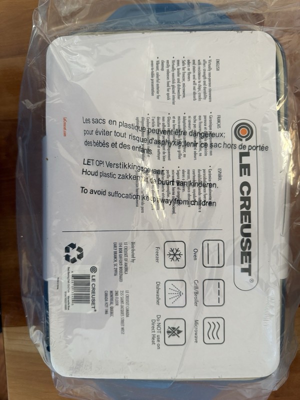 Le Creuset Heritage Rectangular Baking Dish 3.15 Qt Marseille Blue NEW NIB gallery