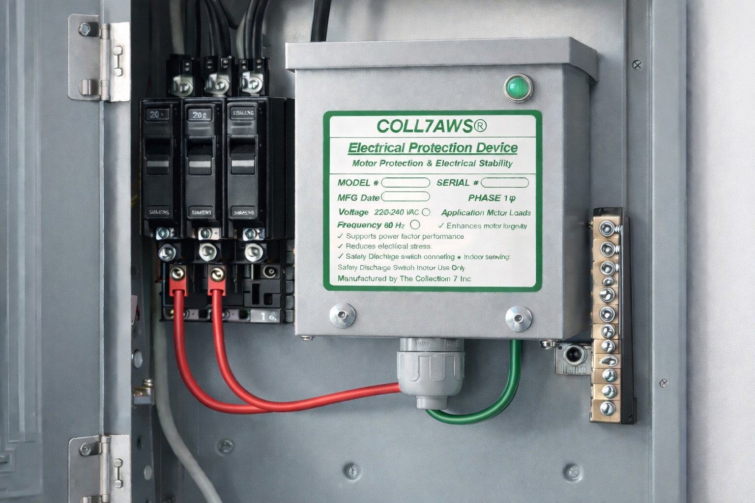 KVAR Energy Saver Power Factor Correction Whole House Surge Protector 50A-200A gallery