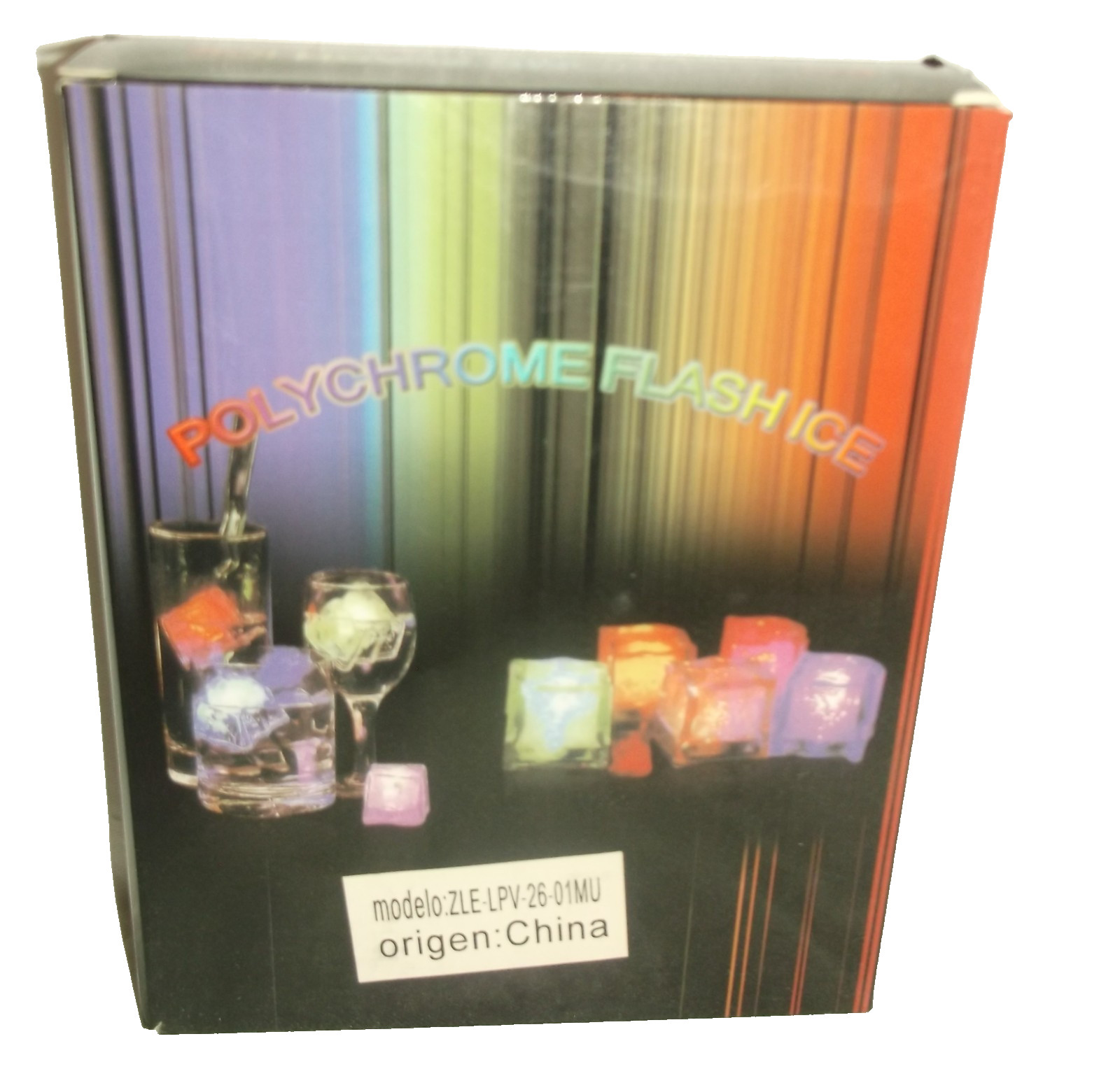 NIB 12Pk Light Up Ice Cubes Multi Color Led Changing Lights for Drinks gallery