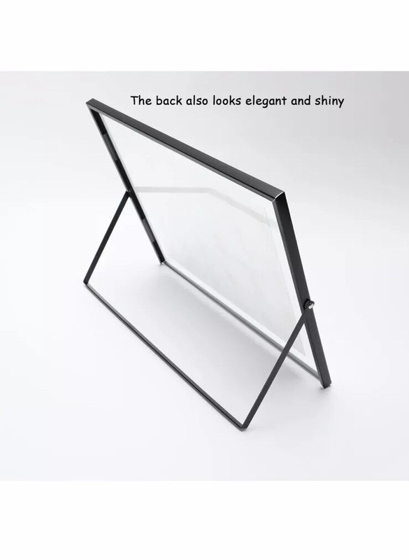 Black Floating Frame 10"×12" Horizontal Tabletop Shelf Photo Frame Black Frame gallery