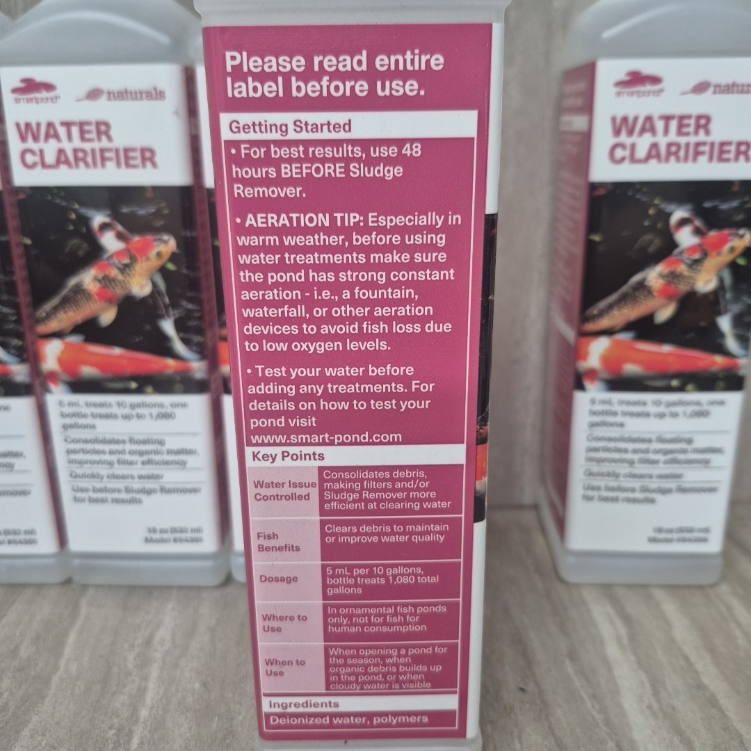 6 Pack Smartpond Water Clarifier Pond Cleaner Safe 18 Oz Fish Plants & Wildlife gallery