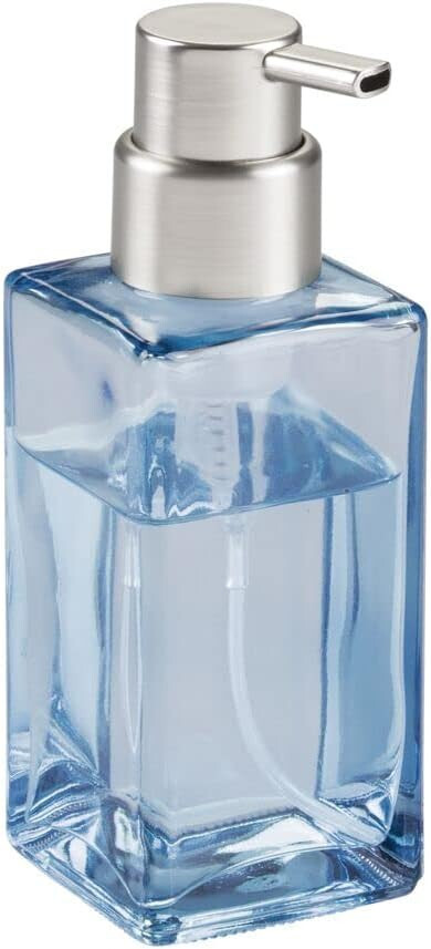 Foaming Soap Dispenser Glass Hand Soap Pump Refillable MDesign gallery