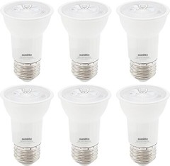 6Pack LED PAR16 Dimmable Flood Light Bulb, 7W(75W), 5000K, 500LM, E26, 40°