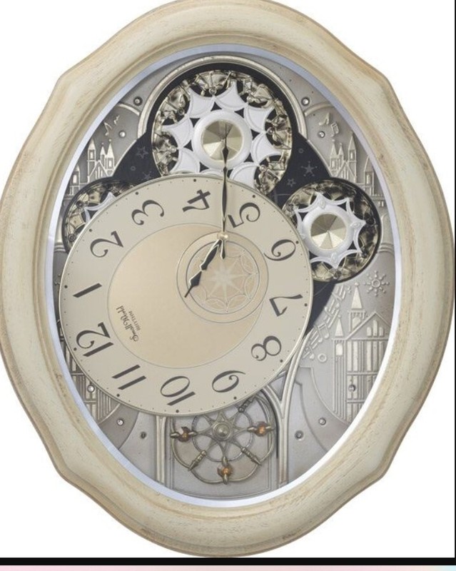 RHYTHM IVORY COTTAGE CLOCK (4MH873WU03) CHRISTMAS MUSIC gallery