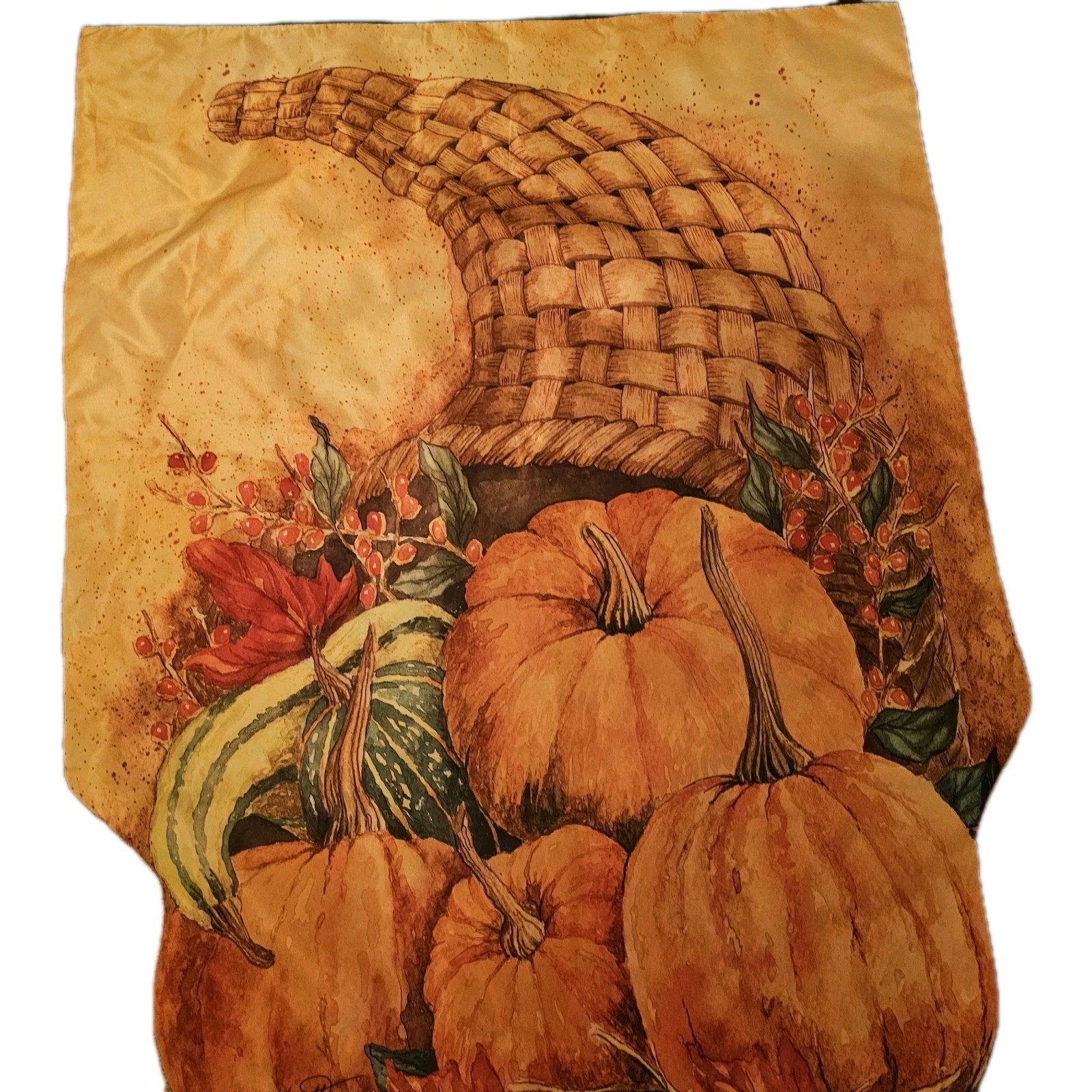 Cornucopia House Flag 38 Inches L X 26 inches W. Evergreen Enterprises. gallery