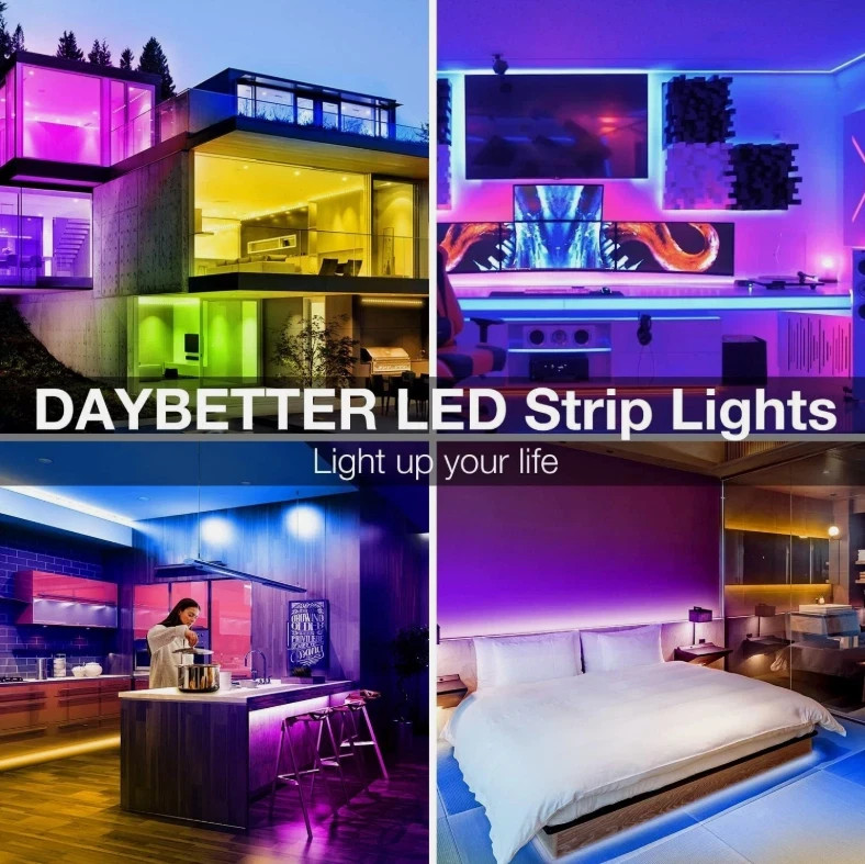 16' LED Strip Lights, Smart Light with App and Remote Control ~ RGB LED Lights. gallery