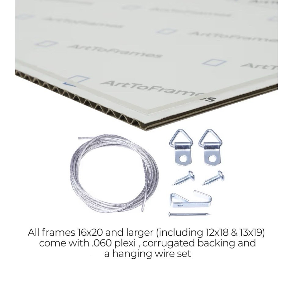 Classic Modern Black Frame - UV Acrylic, Backing Board, Hardware Included gallery