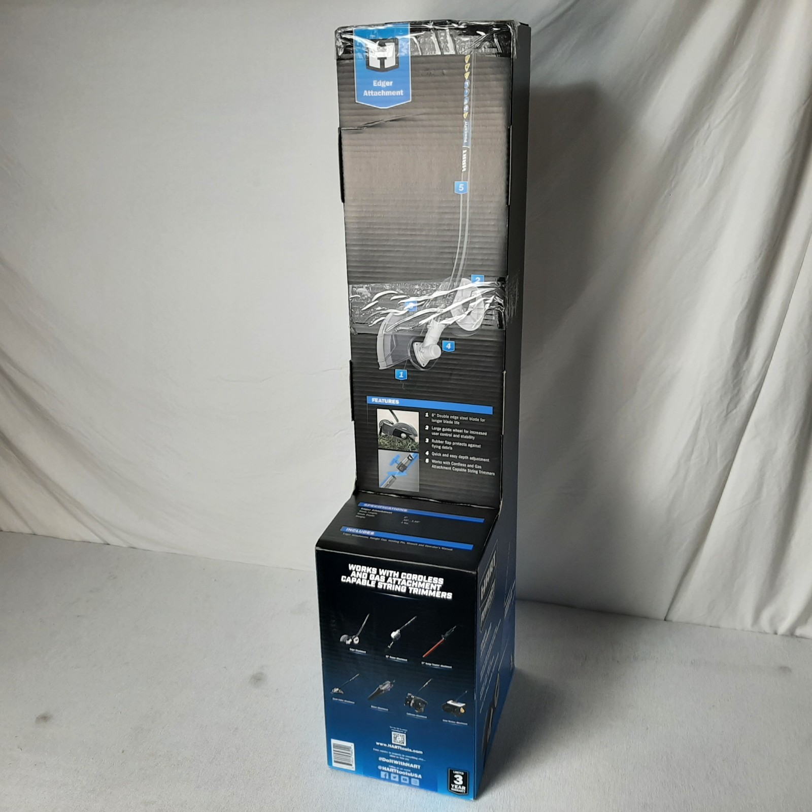HART PowerFit Edger Attachment HTEDGVNM For Trimmers Universal Fit | NEW! gallery