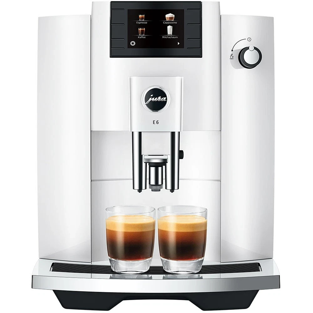 JURA E6 Piano White Fully Automatic Coffee Machine Worldwide gallery