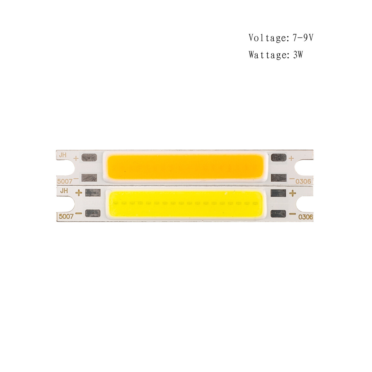 50*7mm 4W DC 9V LED COB Chip Light for Table Lamp Wall Bulb Warm Cool White gallery