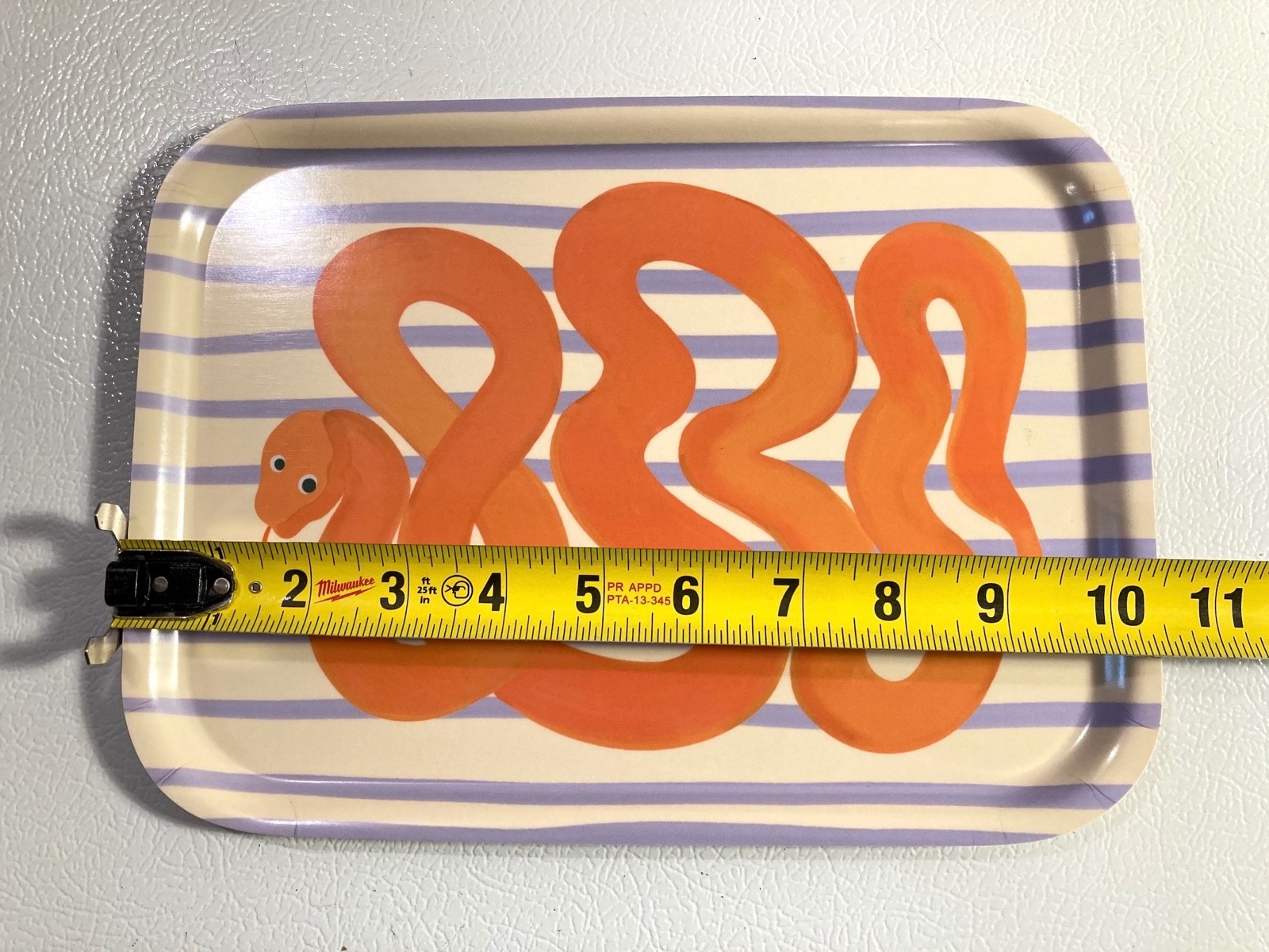One and Only Paper Twisted Snake Striped Bent Birch Lightweight Tray Sweden gallery