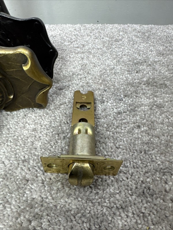 Vintage Amerock Carriage House Solid Brass Door Lever Handles gallery