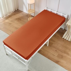 Cot Fitted Sheet, 31 x 75 Inch Burnt Orange Cot Sheets, Ultra Soft and Breath…
