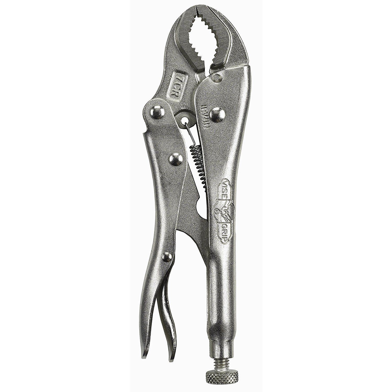 Irwin Vise-Grip 4935578 Locking Pliers, Original, Curved Jaw, 7" Carded 7CR gallery