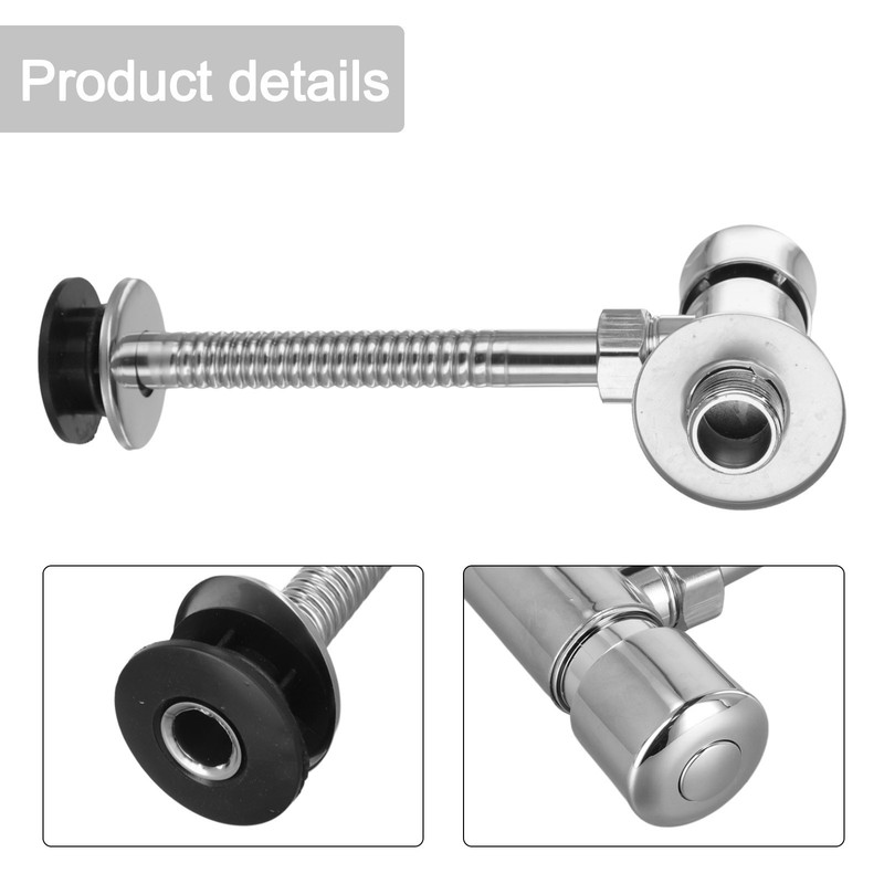 1x Urinal Toilet Flush Valve Button Type Manual Delay Automatic Shutoff New gallery