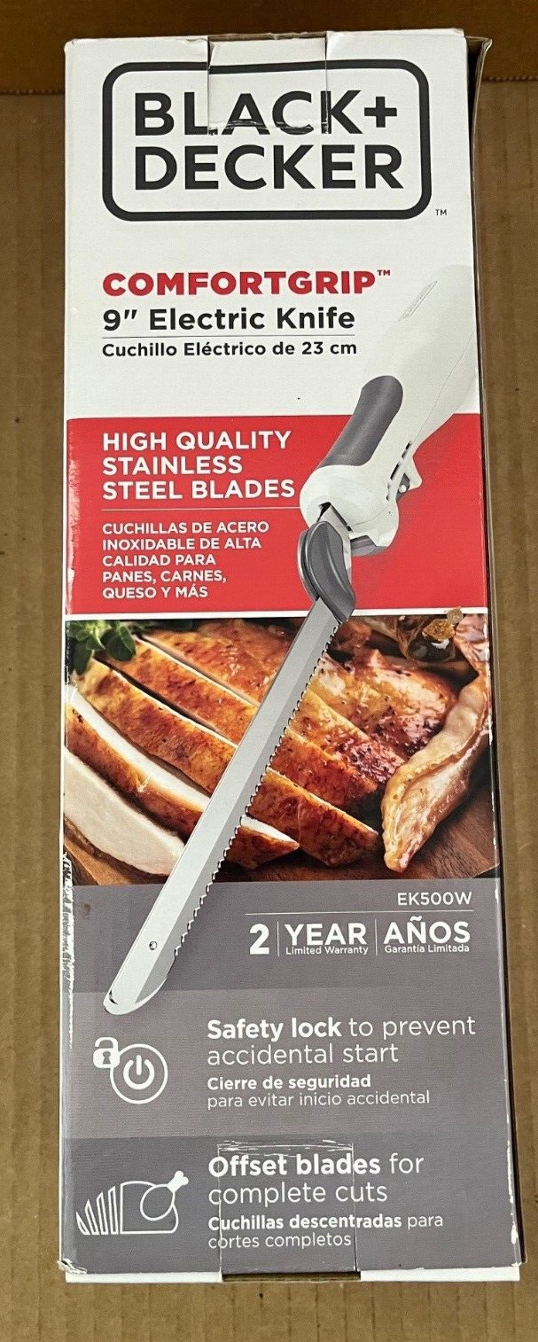 BLACK + DECKER 9-Inch Electric Carving Knife Black EK500W (Mfg. Error-Rare) gallery