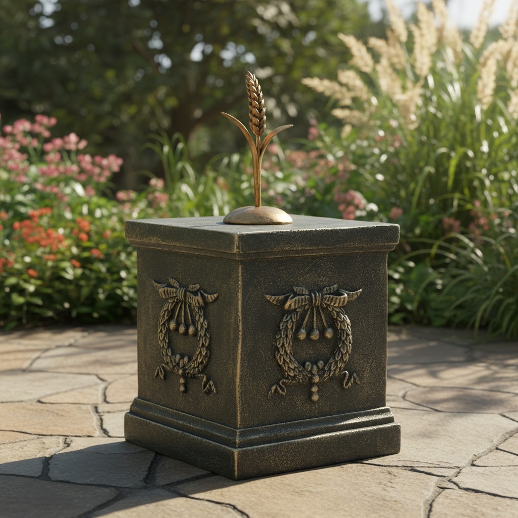 Classic Square Base Outdoor Pedestal Statue - Durable and Elegant Garden Accent gallery