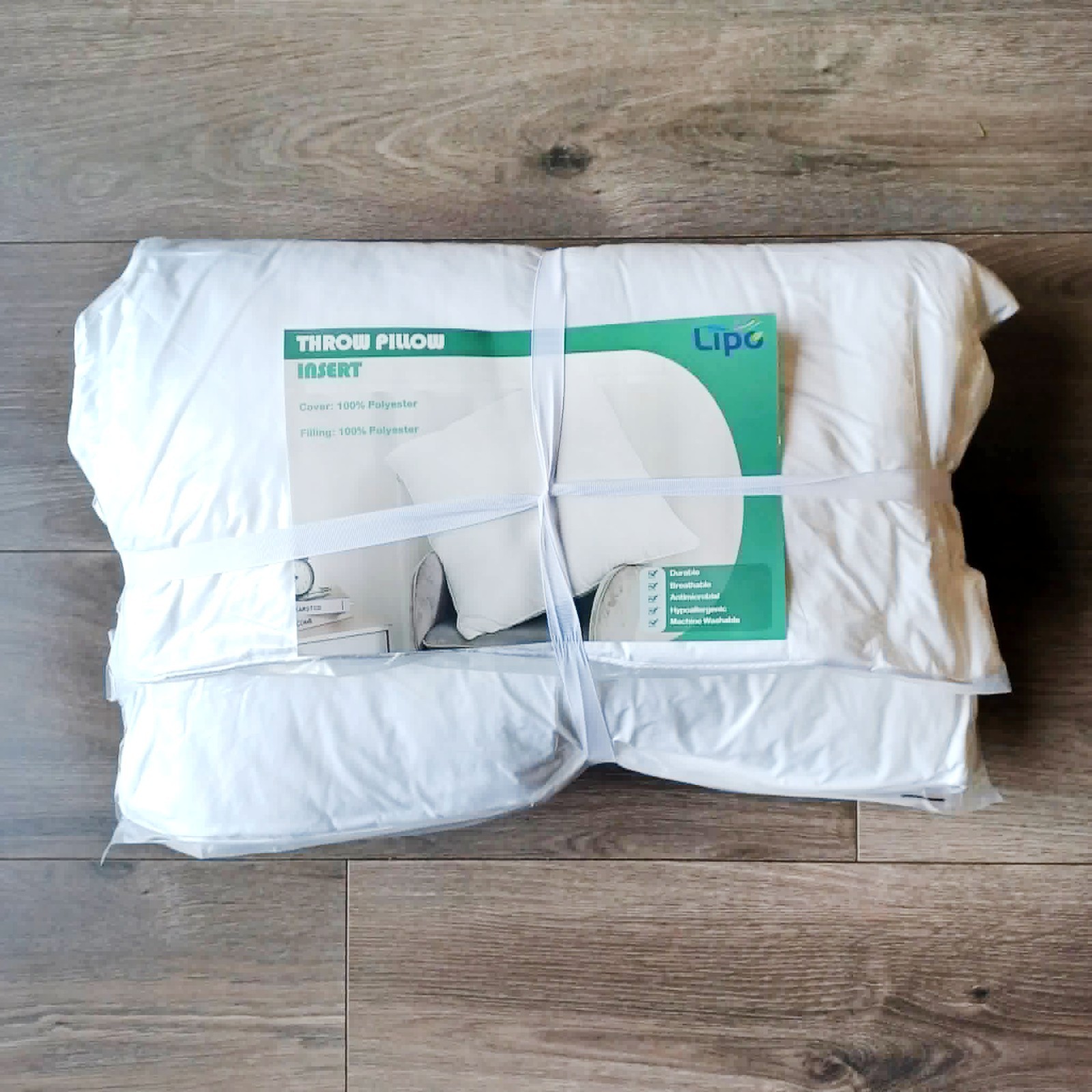 Lipo Pillow Throw Pillow Insert Form Inserts Pack of 2 20" x 20" gallery