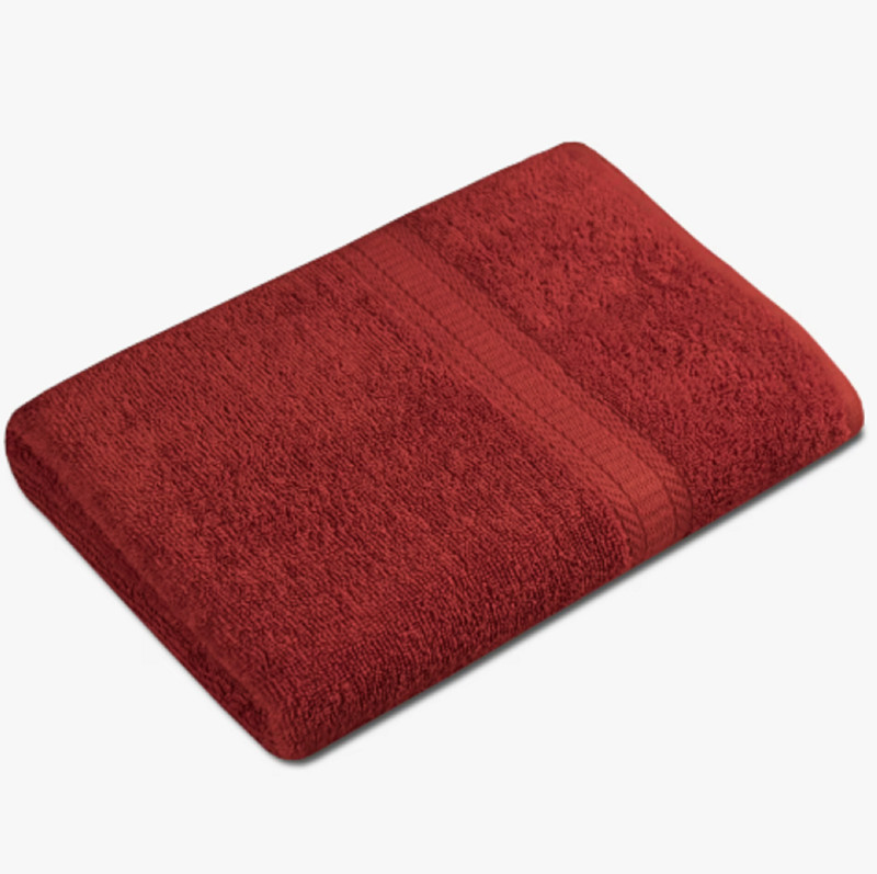 Mainstays Basic Bath Towel, Soft 100% Cotton and Highly Absorbent Bath Towel,Red gallery
