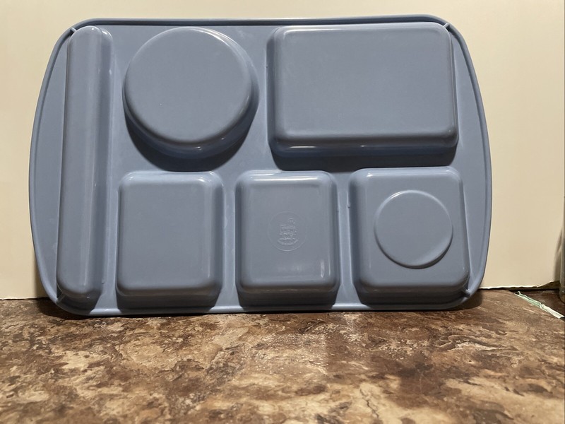 Melamine G.E.T. Supermel TR-151 Divided Food Lunch Trays Lot Of 6 Sky Blue gallery