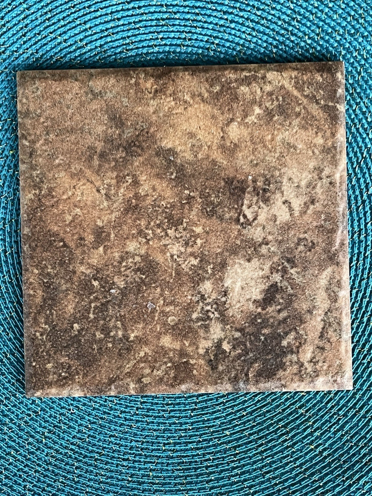 Brown Stone-Look Abstract Ceramic Floor Tile Square Smooth Made in Spain gallery
