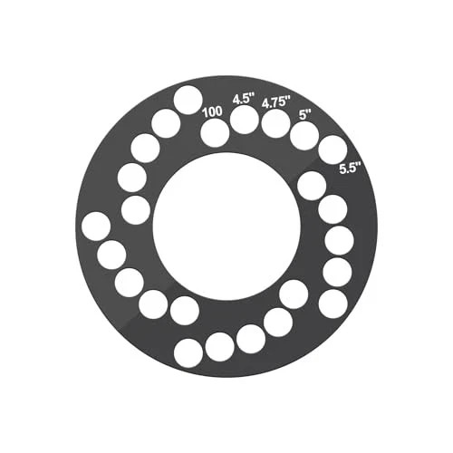Wheel Bolt Pattern Measuring Tool, Universal 5 Lug Template Gauge for 5, 6, 8 gallery