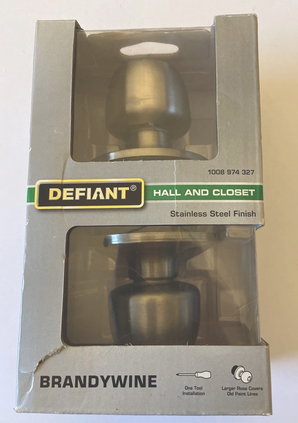 Defiant Brandywine Hall & Closet Door Knob Stainless Steel Finish 1008974327 gallery