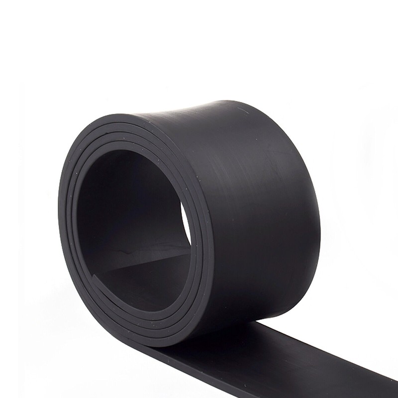 Widths And Thicknesses Solid Black Nitrile NBR Rubber Strip - Various Lengths gallery