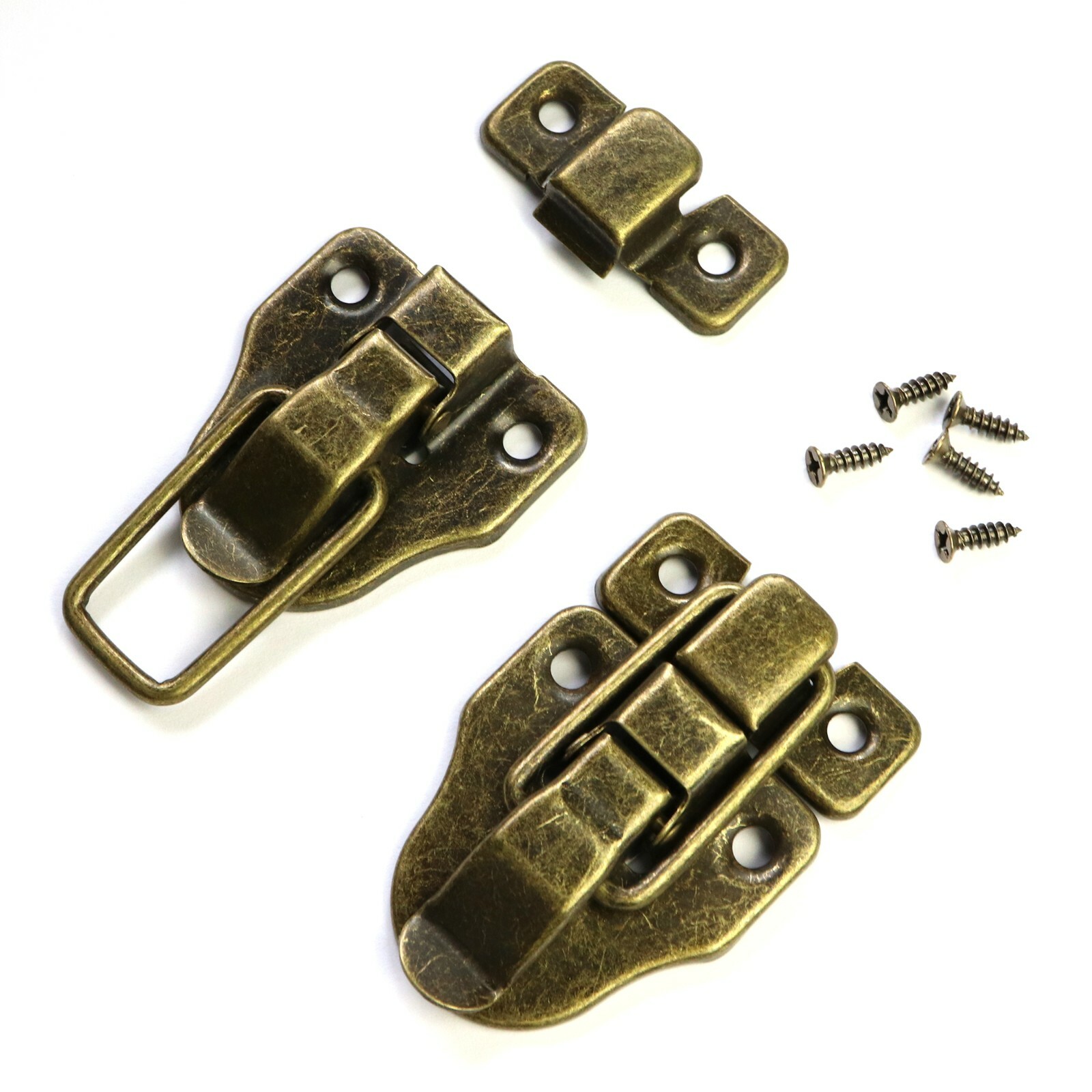 Duckbilled Box Hasp Toggle Latch Catch Lock with Screws for Wooden Jewelry Boxes gallery