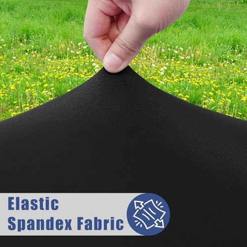 Spandex 6 Foot Rectangle Table Cloth, Elastic 72" x 30" (Rectangular) Black gallery