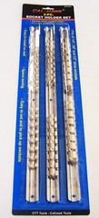 3 CAL-HAWK SOCKET RACK RAILS ORGANIZER HOLDERS 1/4″ 3/8″ 1/2″ 16 CLIPS PER RAIL