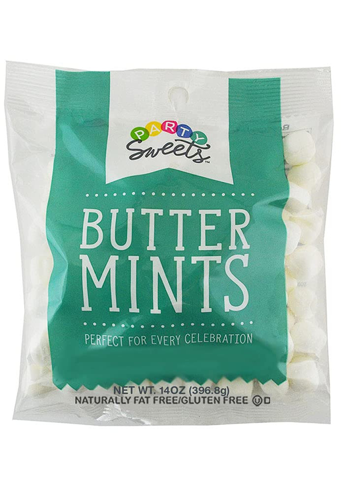 Party Sweets White Buttermints, 14 Ounce, Appx. 100 Pieces from Hospitality Mint