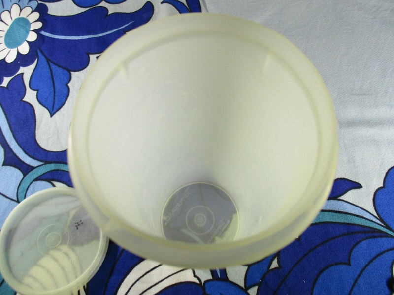Tupperware 262-12 Tall Round Storage Container Clear 21.5cm Tall Diameter 9.5cm gallery