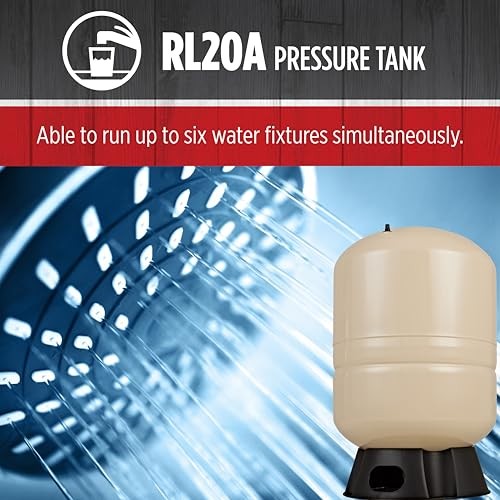 RL20A - 20-Gallon Vertical Pre-Charged Pressure Tank with 20 Gallon Vertical gallery