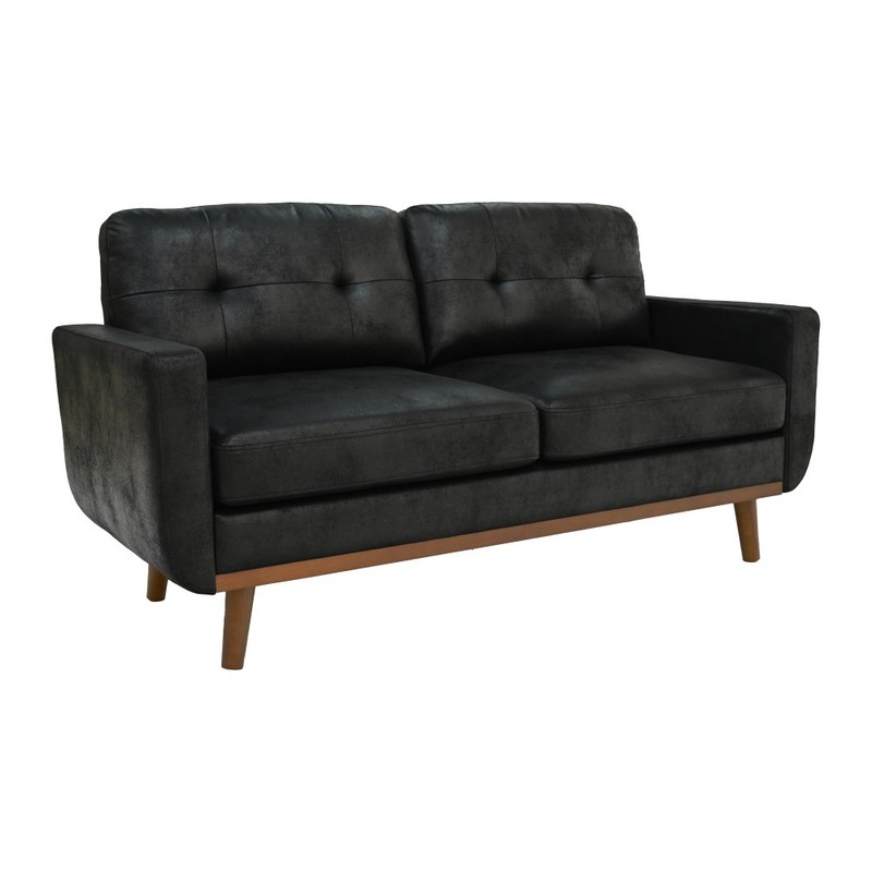 Polyester Fabric 2 Seater Sofa Couch Modern 65" Loveseat Couch for Living Room gallery
