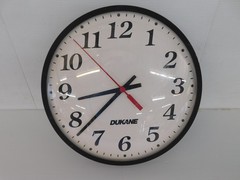 DUKANE MODEL 24SC12R-SPL SMART CLOCK WALL CLOCK (BSJ15)
