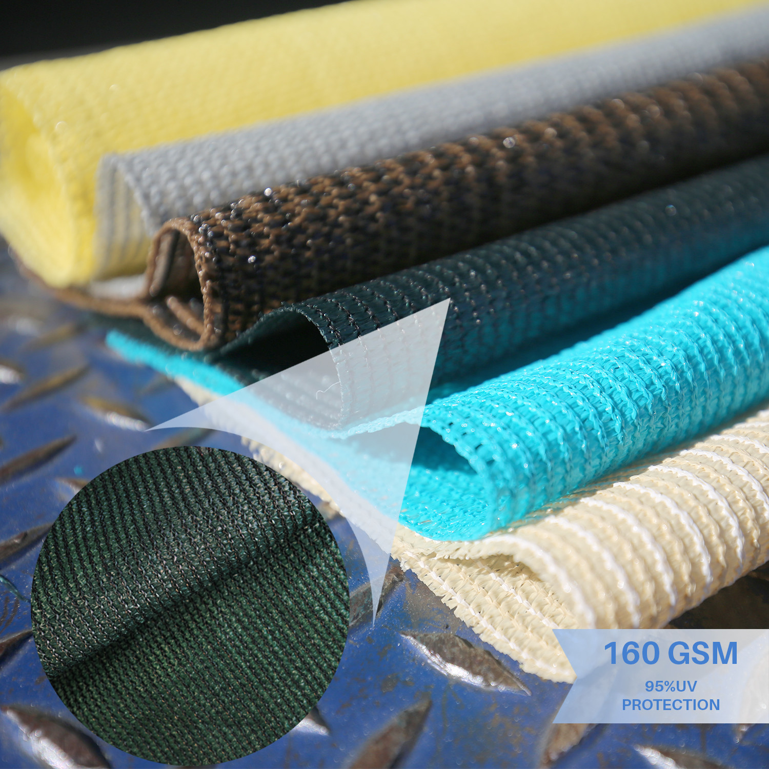 Green Custom 8' FT Fabric Roll Shade Cloth Fence Outdoor Windscreen Privacy Mesh gallery