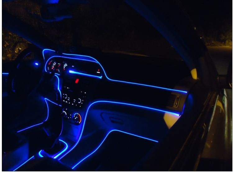 2mm Car Home LED Lighting Decoration PMMA Side Glow Fiber Optic Cable 3-100M gallery