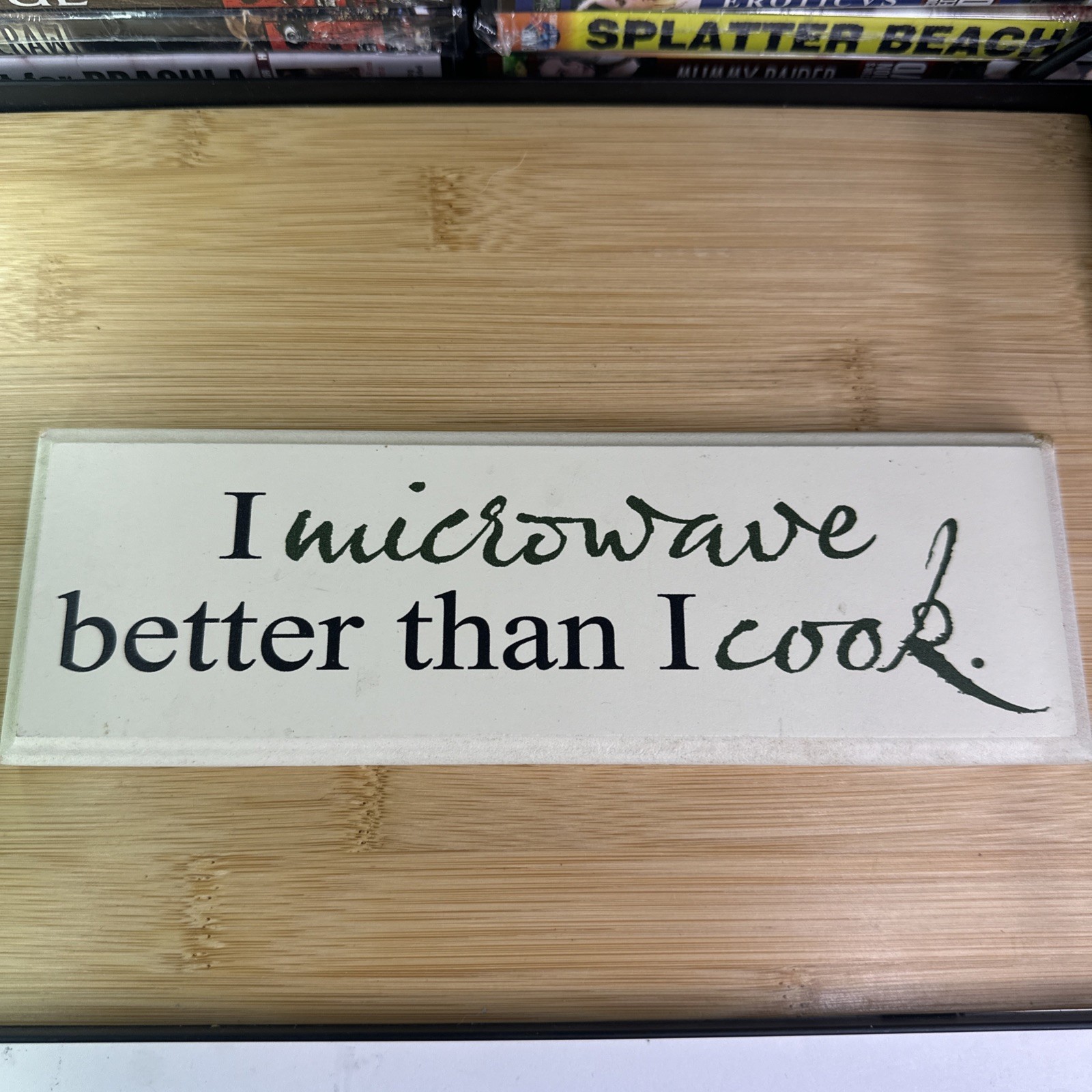 Danielson Design 9” MICROWAVE BETTER THAN COOK Wooden Hanging KITCHEN Sign FUNNY gallery