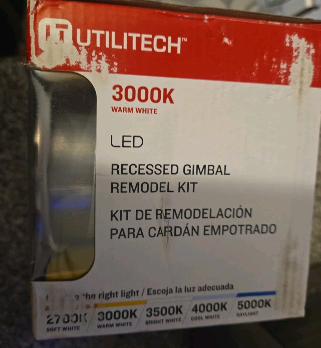 Utilitech LED 45-WATT Warm White 3000K LED Recessed Remodel Kit 3 Inch Bronze* R gallery