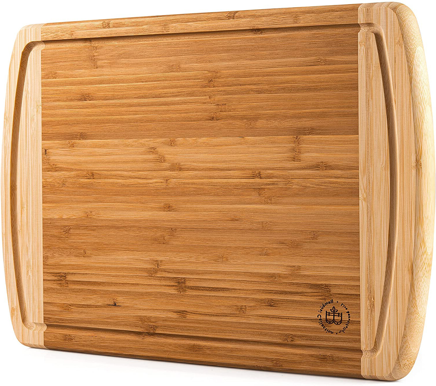 Large Bamboo Kitchen Cutting Board - Wood Chopping Board / Butcher Block, 18x 12 gallery