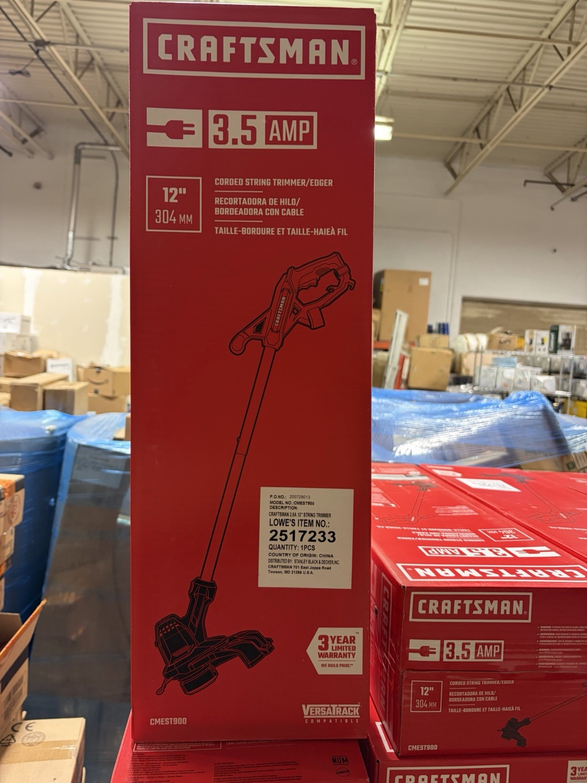 Craftsman 3.5 AMP 12" Corded String Trimmer/Edger CMEST900 NEW gallery