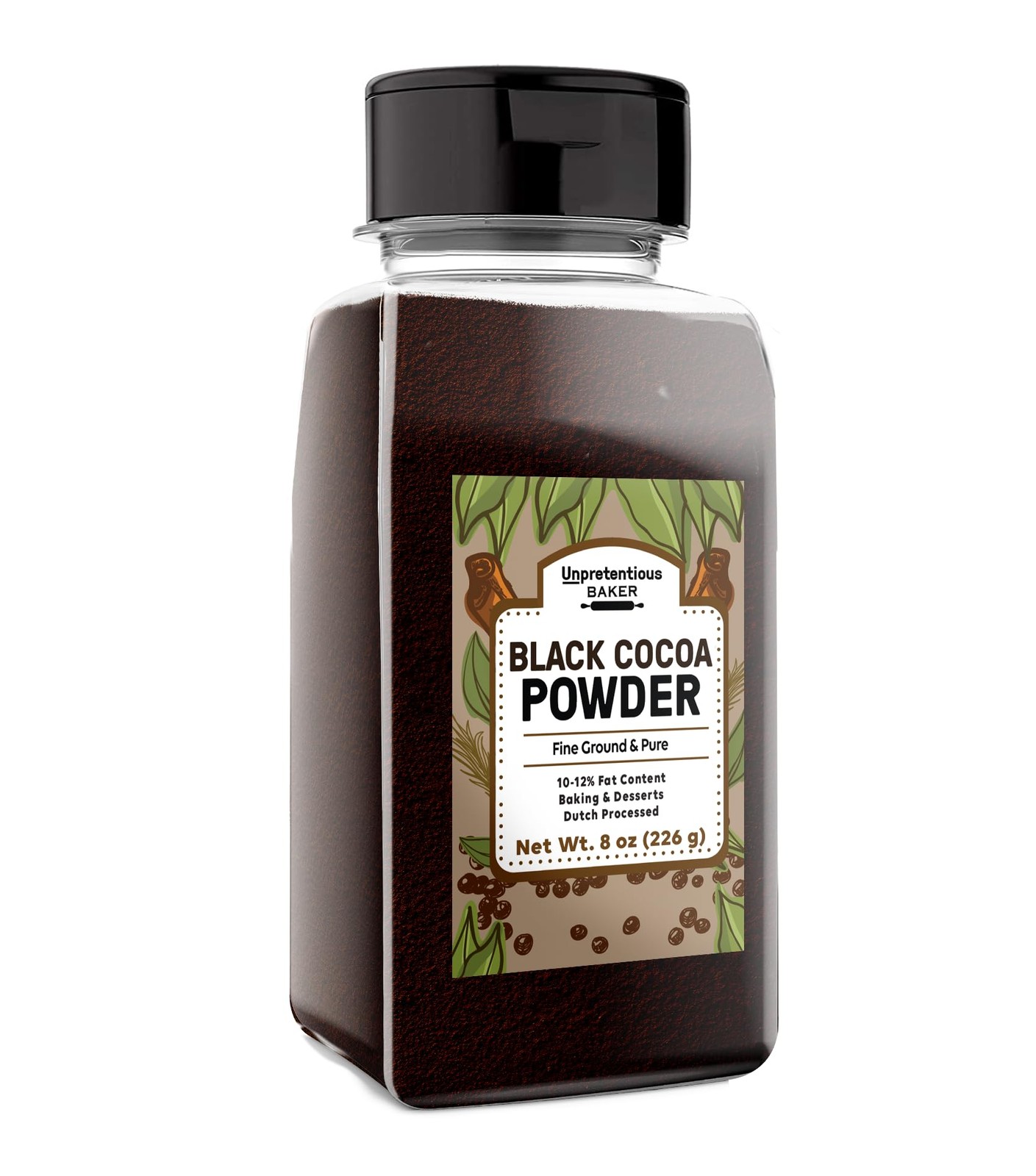 Black Cocoa Powder, Dutch Processed, Cookies & Cakes, Rich & Decadent (8 Ounce) gallery